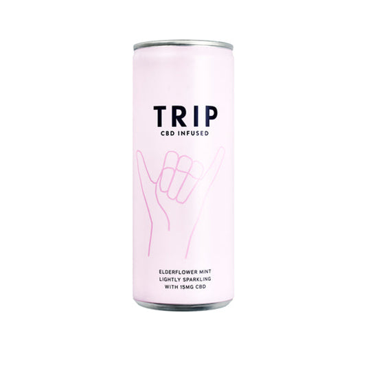 TRIP Elderflower & Mint CBD Drink – 15mg CBD, 250ml (Pack of 12)